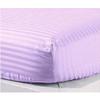 RIANBHI Stripes Fitted Sheet 1 Piece Queen Fitted Sheet Lilac 1000 Thread Count 18'' Deep Pocket Wrinkle Free 60 x 80 Inches Cotton Fitted Sheet Queen Size Bed view 1