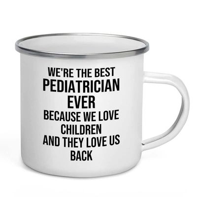 Flairy Land Pediatrician Camper Mug 12oz - The Best Pediatrician - Pediatrician Gift For Doctor Nurse Therapist Psychiatry Baby Doctor Educator Mom Dad