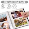 Photo Album Self Adhesive Pages Scrapbook 11x10.6 Black 60 Pages view 2