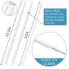 40oz Tumbler Lid Compatible for Stanley, 2 Pack Replacement Tumbler Lids Fit for Stanley Quencher 2.0 Tumbler 40 OZ, with Straws and Cleaning Brush (Cream) view 3