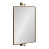 Kate and Laurel Darbridge Traditional Rectangle Pivot Mirror, 24 x 40, Antique Gold, Vintage Adjustable Rectangular Bathroom Wall Mirror for Use Horizontally or Vertically view 1