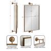 Kate and Laurel Darbridge Traditional Rectangle Pivot Mirror, 24 x 40, Antique Gold, Vintage Adjustable Rectangular Bathroom Wall Mirror for Use Horizontally or Vertically view 2