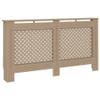 GOLINPEILO MDF Radiator Cover Heater Cover Cabinet Shelf Household Appliance Heating Accessories Home Improvement Furniture Heat Sink Brown, 59.8"x7.5"x32.1",Cross Style view 2