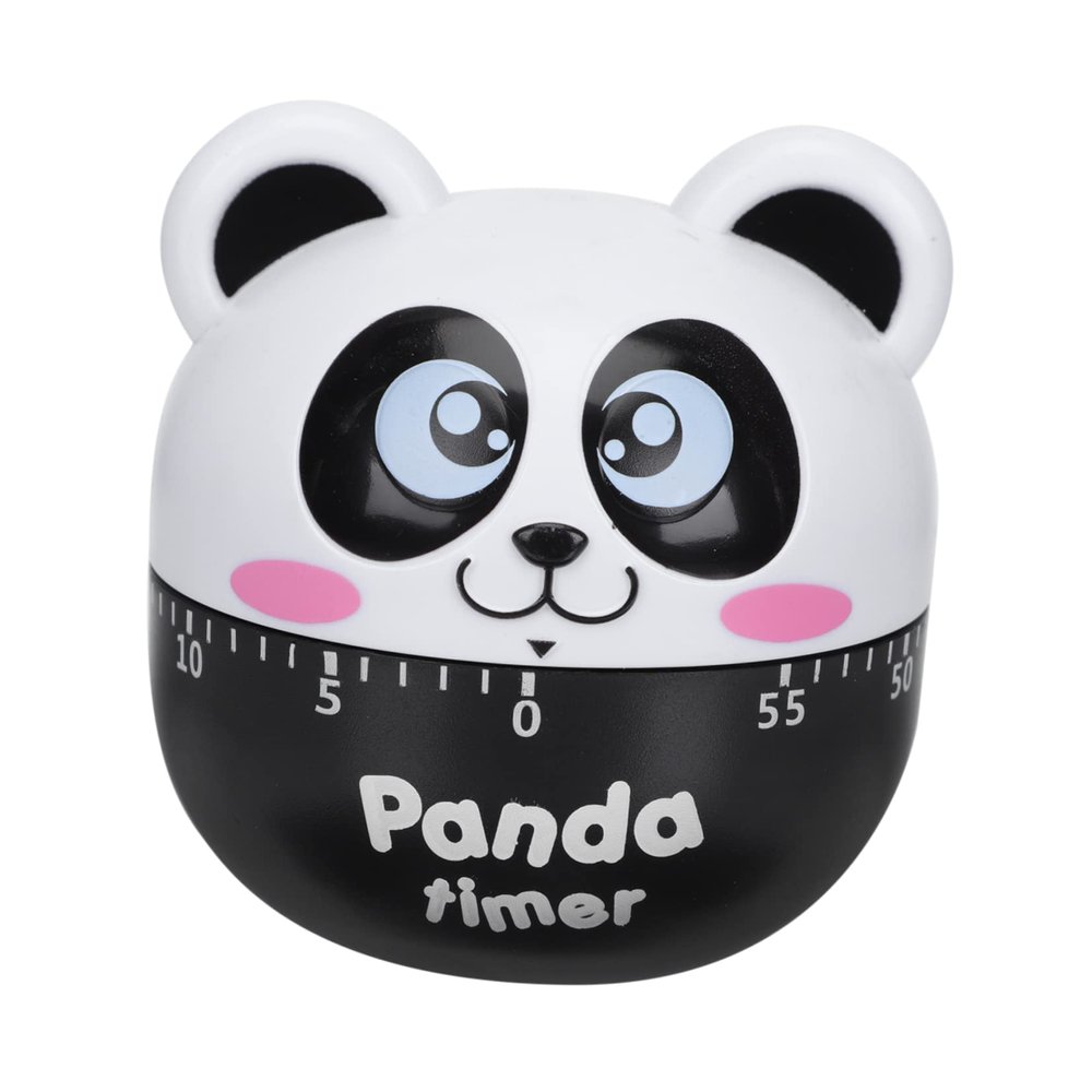 SHOWERORO Cartoon Animal Timer for Cooking Baking Mechanical Countdown Timer Easy to Operate Reminder for Boys and Girls Adults Adorable Panda Design Kitchen Accessory