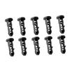 Yardenfun 10pcs Nylon Bin Clips for Trash Can Lids Plastic Latches for Chemical Buckets and Dustbin Covers Easy to Install and Practical view 1