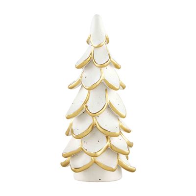 Mud Pie Gold Ceramic Tree, Small, 6" x 3"