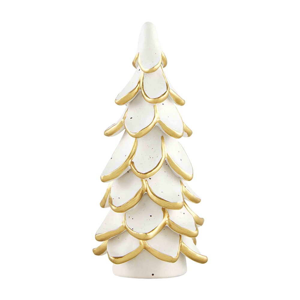 Mud Pie Gold Ceramic Tree, Small, 6" x 3"