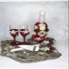 A&C Quinceaeras and More Champagne glasses set Toasting Set for Quinceanera Sweet Sixteen Toasting set SBD69 (Burgundy Gold) view 4