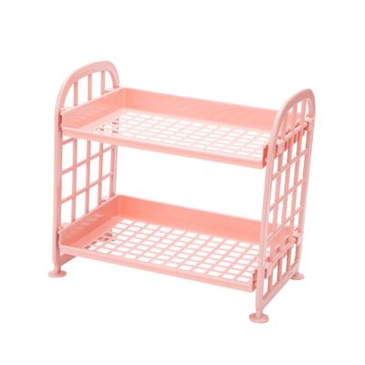 Cabilock Layers Plastic Storage Shelf Organizer for Kitchen and Bathroom Multi-Purpose Desktop Rack for Soap Shampoo and