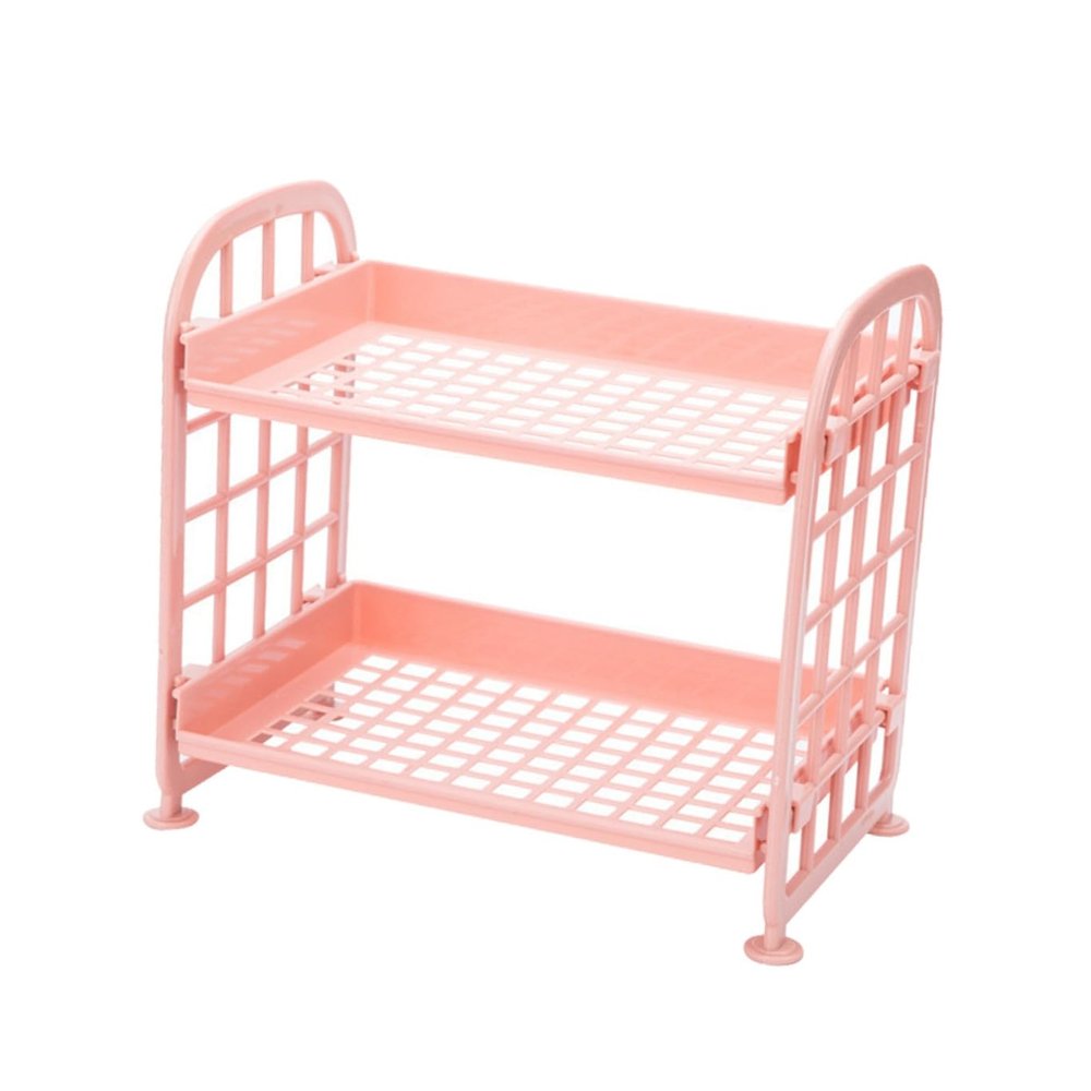 Cabilock Layers Plastic Storage Shelf Organizer for Kitchen and Bathroom Multi-Purpose Desktop Rack for Soap Shampoo and