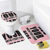 NALAHOME Personalized Bathroom Sets with Shower Curtain and Rugs Custom Bath Curtains Accessories Waterproof Shower Curtain with 12 Hooks 1 Bath Mat 1 Contour Mat 1 Toilet Lid Cover Style04 view 4