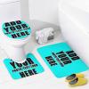 NALAHOME Custom Bathroom Sets with Shower Curtain and Rugs Waterproof Fabric Bath Curtains with Your Photo Text Logo Accessories for Home Bathroom Decor Style01 view 4