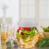 MARURY Pickling Jar Fermenting Pickle Container Plastic Fermentation Crock with Water Seal Airlock Lid for Brewing Pickling Kimchi Sauerkraut Fermentation Vegetables view 3