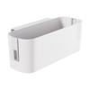 MARURY Bedside Caddy for Dorm Bed, Plastic Bedside Caddy Hanging Organizer with Side Hooks for Phone Glasses Bottle Office Supplies in Dorm Room RV, Bunk and Hospital Beds Rails view 1