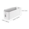 MARURY Bedside Caddy for Dorm Bed, Plastic Bedside Caddy Hanging Organizer with Side Hooks for Phone Glasses Bottle Office Supplies in Dorm Room RV, Bunk and Hospital Beds Rails view 3