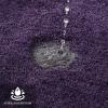 MIULEE Toilet Rug U Shaped for Bathroom - Soft and Absorbent Microfiber Contour Bath Rugs for Toilet, Non Slip Rubber Backside for Extra Safety, Machine Washable - Dark Purple, 20''x20'' view 3