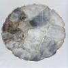AANTHROPOLOGY By Rhea Smoky Grey Agate Organic Edge Side/Coffee Table (Rose Gold - Finish), Diameter(14 inch) view 3