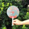 TYU Custom Handheld Fan, Personalized Cute Plastic Round Fan Handheld with Photo Text, Pocket Fans Hand Fan for Party Novelty Gift (50pcs) view 2