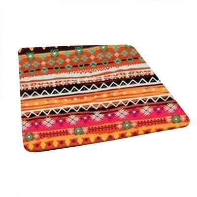 Bohemian Square Table Cove, Abstract Vintage Seamless Pattern, Elastic Edge, Suitable for Catering and Kitchen, Fit for 47"x47" Square Table