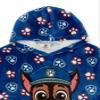 Paw Patrol Boys Wearable Hooded Blanket | Kids Blue Chase the Police Dog All Over Print Fleece Hoodie | Pullover Loungewear view 4