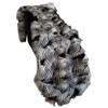 Plutus Brands Black and White Feather Faux Fur Luxury Throw Blanket view 1