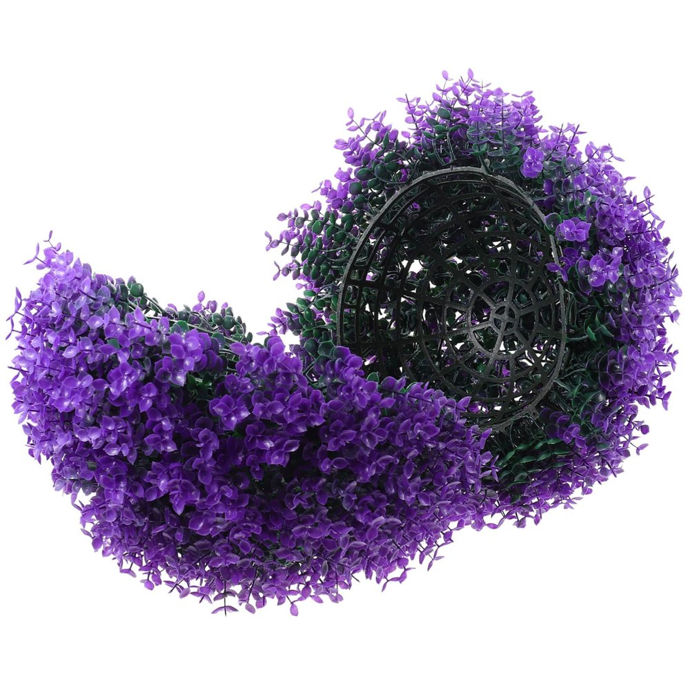 Veemoon Simulated Eucalyptus Leaf Grass Decorative Topiary Plant Sphere for Indoor and Outdoor Decor No Maintenance Required for Weddings Gardens and