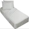 DIFFERENT SHEETING- Cot Fitted Sheet 30" x 75"-100% Cotton-Soft & Breathable- Only Fitted Sheet with 5" Deep Pocket- Perfect for RV Bunk/Camping Cot/Guest Bed-Cot Size 30" x 75",Light Grey Solid view 1