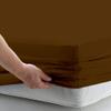 DIFFERENT SHEETING- Cot Fitted Sheet 30" x 75"-100% Cotton-Soft & Breathable- Only Fitted Sheet with 5" Deep Pocket- Perfect for RV Bunk/Camping Cot/Guest Bed-Cot Size 30" x 75",Chocolate Solid view 2