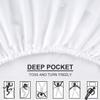 DIFFERENT SHEETING- Cot Fitted Sheet 30" x 75"-100% Cotton-Soft & Breathable- Only Fitted Sheet with 5" Deep Pocket- Perfect for RV Bunk/Camping Cot/Guest Bed-Cot Size 30" x 75",Chocolate Solid view 4