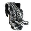 Plutus Brands Black and White Zebra Faux Fur Luxury Throw Blanket view 1