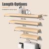 Habudda Floating Shelves, Wooden Wall Shelf for Rustic Decor, Hanging Display Shelving for Bedroom Bathroom Kitchen Living Room, Natural Wood, Invisible Bracket, 23.6"6.7"1.6", 2-Pack view 2