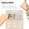 Habudda Floating Shelves, Wooden Wall Shelf for Rustic Decor, Hanging Display Shelving for Bedroom Bathroom Kitchen Living Room, Natural Wood, Invisible Bracket, 23.6"6.7"1.6", 2-Pack view 4