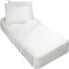 DIFFERENT SHEETING- Cot Fitted Sheet 30" x 80"-100% Cotton-Soft & Breathable- Only Fitted Sheet with 5" Deep Pocket- Perfect for RV Bunk/Camping Cot/Guest Bed-Cot Size 30" x 80",White Solid view 1