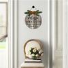 Isaric Take Off Your Shoes Door Sign Welcome Wood Plaque with Wreaths 12"x12" Please Remove Your Shoes Sign for All Seasons Farmhouse Home Front Porch Door Decoration view 4