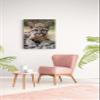 Baby Leopard Canvas Wall Art Print - Nursery Girl Decor Safari Jungle Animal Picture - Toddler Boy Room Little Kid Framed Painting (31'' x 20'' (80x50 cm)) view 4
