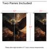 ONINUO USA Flag Blackout Curtains for Girls Boy Home Decor, USA Independence Day Patriotic Fireworks Grommet Thermal Insulated Drapes Darkening Window Curtain for Bedroom Living Room, 42 x 63 Inch view 3