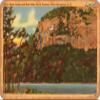 10 x 14 METAL SIGN - New Hampshire Postcard - White House Ledge and Echo Lake, North Conway, White Mountains, N.H. - Vintage Rusty Look view 1