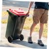Yardenfun 1 Set Trash Can Wheels Rolling Bins Wheels for Heavy Duty Garbage Can Turn Made of Material view 4