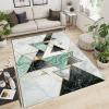 RAKUTE Luxury Marble Triangle Geometric Kids Rugs, Minimalist Modern Bedroom Rug, with Non-Slip Rubber Backing for Decor Teen Boys Room Floor Lounge Nursery, 2ft x 3ft view 1