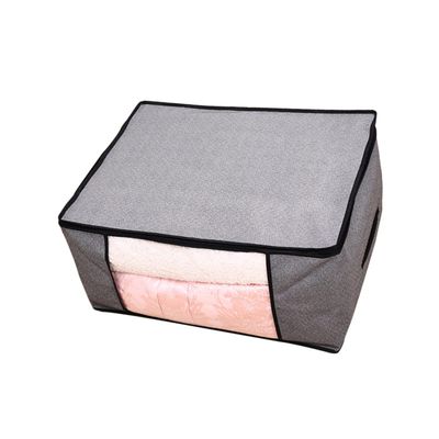 Cabilock Jumbo Zippered Storage Bag for Closet King Comforter, pillow, quilt, bedding, Clothes, Blanket Organizers with Large Clear Window for Blankets, Pillow, Quilts, Linen, Containers