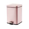 DYPASA Garbage Can 6L/12L Foot-Operated Trash Can High-Grade Stainless Steel Mute with Lid Garbage Storage Bin Living Room Kitchen Available Wastepaper Basket (Color : Gray, Size : 6L) view 1