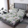 NOGAWA Botanical Sheets Twin XL Size, Flower Leaves Bed Sheets, Patterned Bedding Sheets & Pillowcases 3 Piece Set - Soft Microfiber Deep Pocket Fitted Sheet & Flat Sheet & Pillow Case view 1