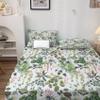 NOGAWA Botanical Sheets Twin XL Size, Flower Leaves Bed Sheets, Patterned Bedding Sheets & Pillowcases 3 Piece Set - Soft Microfiber Deep Pocket Fitted Sheet & Flat Sheet & Pillow Case view 2