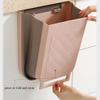 DYPASA Garbage Can Collapsible Trash Can, 10L Wall Mounted Plastic Folding Waste Bin Hanging Garbage Can for Kitchen Canbinet Office Car Bathroom Wastepaper Basket (Color : Gray) view 4