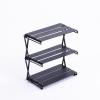 CAYNUT Shelf Three-Layer Folding Aluminum Alloy Outdoor Camping Home Kitchen Floral Light 1.6KG view 2
