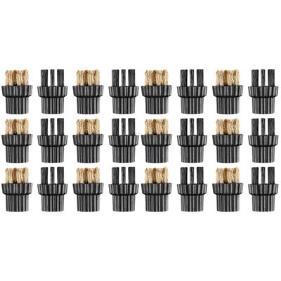 Happyyami 12pcs Steam Cleaner Brush Heads Nylon and Copper Brushes
