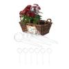 Relaxdays Watering Balls, Set of 10, H x D: 28 x 8 cm, Thirst Balls for Flowers and Plants, 250 ml, Plastic, Transparent view 1