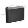 PAASHE Paper Towel Dispenser Toilet Tissue Holder Waterproof Tissue Box Holder Wall Mount Stainless Steel Tissue Holder with Lock Hand Tissue Dispenser High Capacity view 2