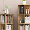 PAASHE Round Bookshelf Stylish Simple Bookcase 360 Degree Rotating Floor Standing Bookshelves Multi-Layer Shelves Rack Bookcase view 4