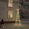 CHARMMA Christmas Cone Tree Colorful 108 LEDs 2x6 ft view 1